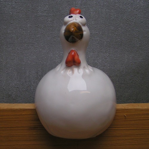 Gilde deko zaungast huhn hahn - zaungast,