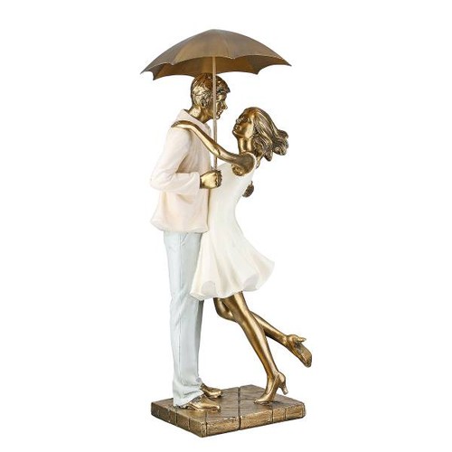Skulptur paar love the rain - the,
