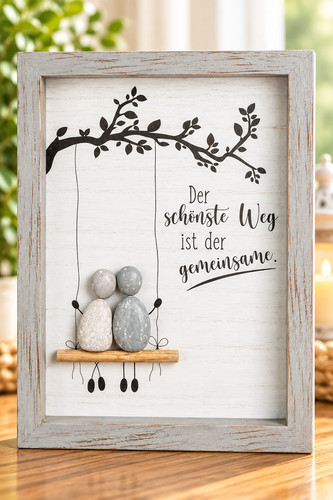 Steinbild der schönste weg - "der,