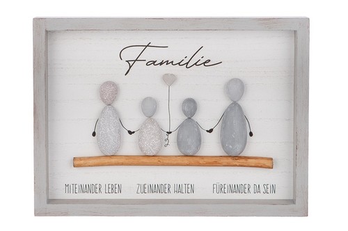 Gilde steinbild familie 33cm - "familie",