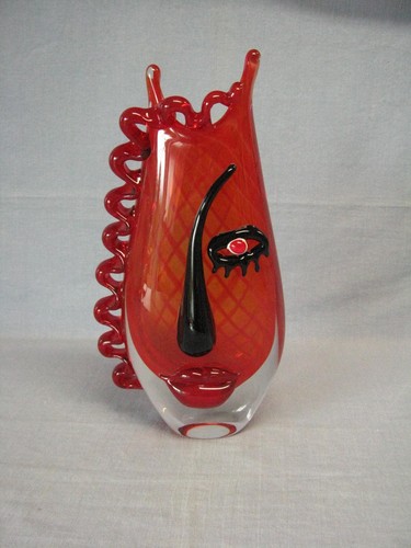 Gilde glasart vase face - vase,