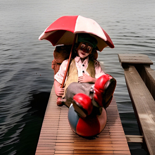 Gilde clown handbemalt - gilde,