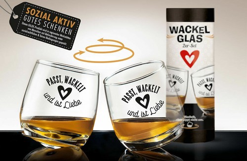 Gilde wackelglas 2er set passt - gilde,