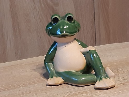Keramik frosch figur gilde - figur, c