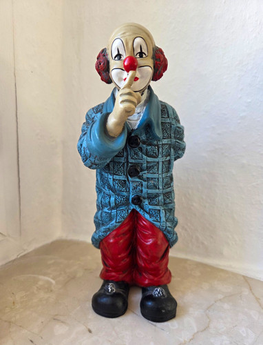 Gilde clown figur bemalt - clown,